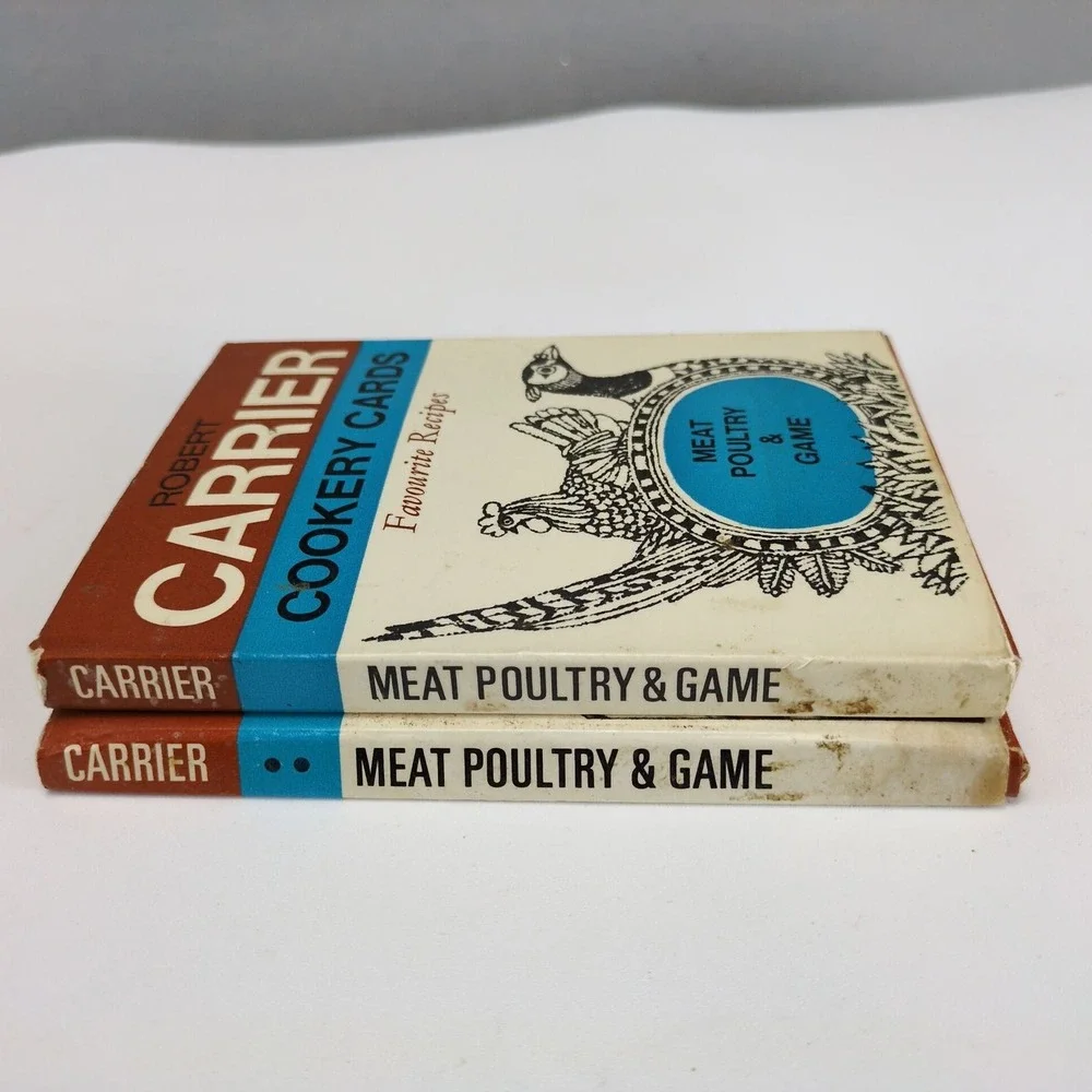 Vintage 1967 Robert Carrier Cookery Cards Meat Poultry & Game 39 Recipes British